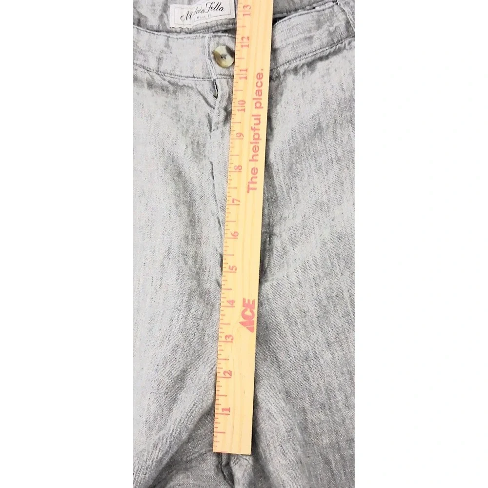 Madda Fella Key West Shorts  Men's Size 40 Gray 100% Linen Pockets Preowned‎